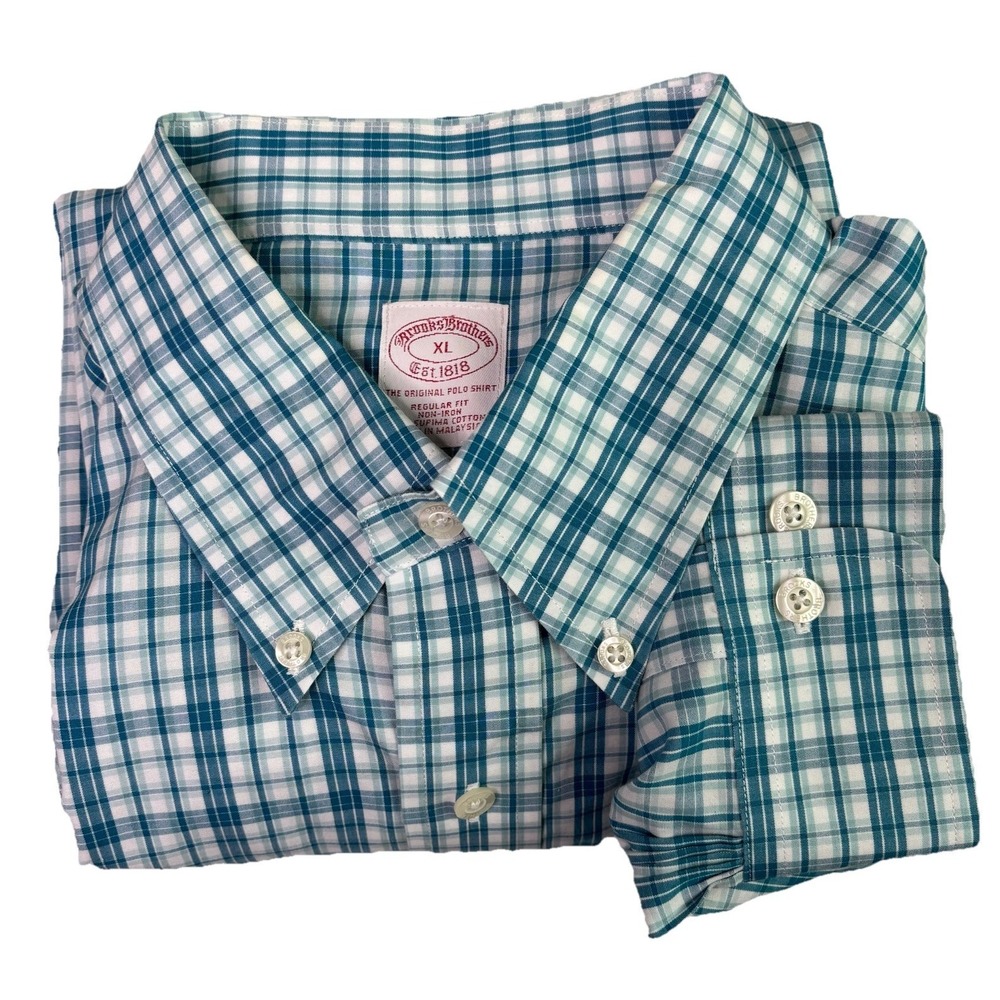 Brooks‎ Brothers The Original Polo Shirt XL Supima Cotton Non Iron Preppy